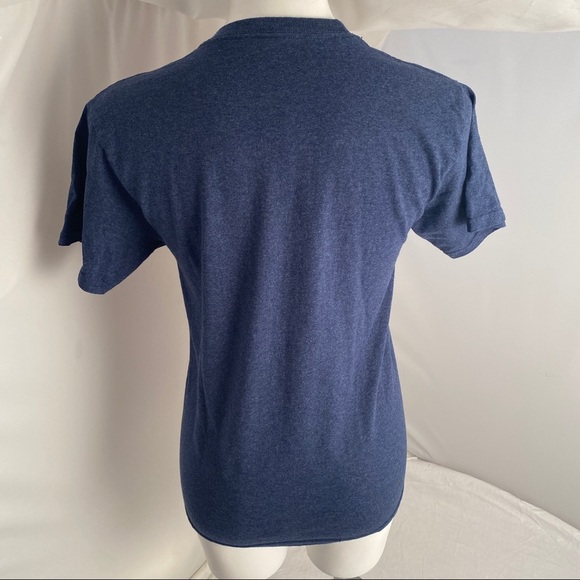 Disney blue rainbow color logo crew neck t-shirt - Picture 4 of 7